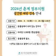 [대구죽전동물메디컬센터]2024년 춘계 정부지원 광견병 예방 접종