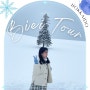 삿포로 ba 투어 오도리 공원 스나가와 휴게소 비에이 날씨 크리스마스 트리 나무