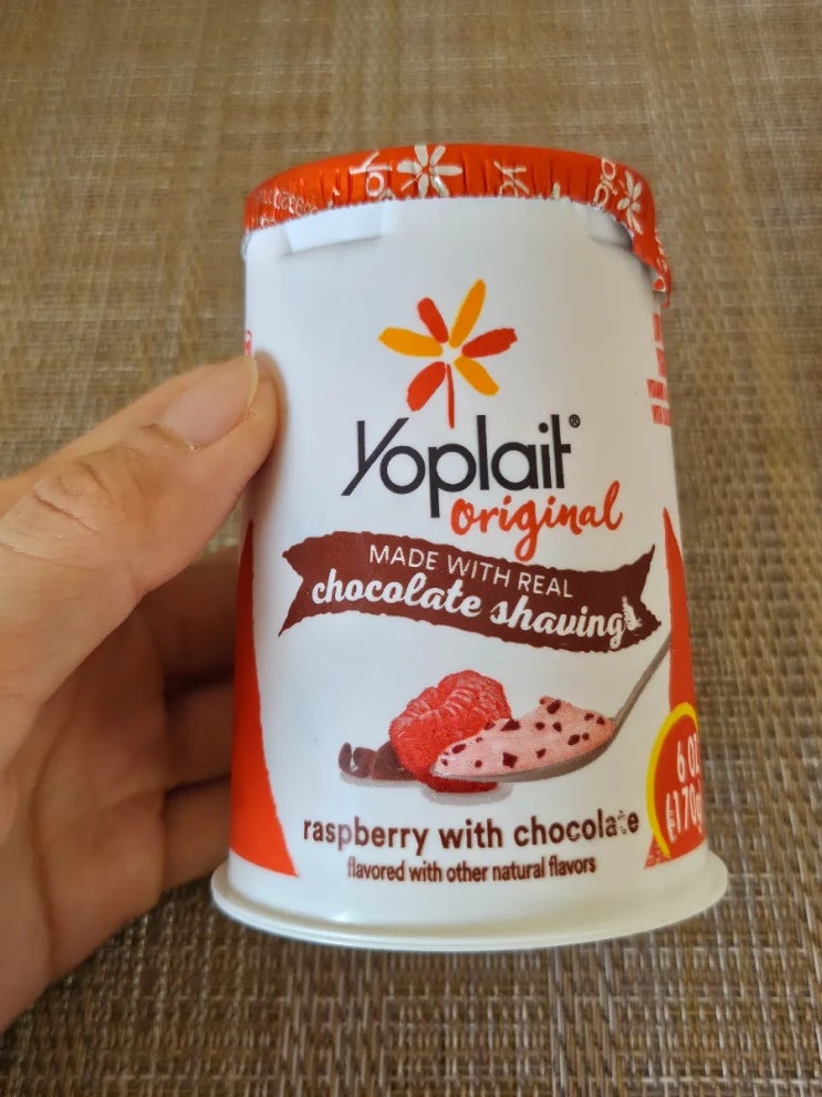 Yoplait original raspberry with chocolate : 네이버 블로그