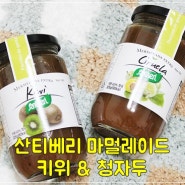 달지 않은 안단잼 산티베리 마멀레이드 키위잼 & 청자두잼