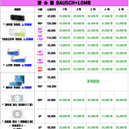 으뜸플러스안경 강남역삼점 3월 콘택트렌즈 역대급 가격표 강남역 역삼동 렌즈 / 강남역 역삼동 원데이렌즈 / 강남역 역삼동 대용량렌즈 아큐브 바슈롬