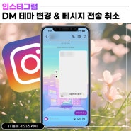 인스타 디엠 테마 변경 채팅 배경 바꾸기 (DM 보내기 삭제)