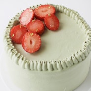 말차 딸기 생크림 케이크 만들기 생크림 만드는법 생크림케익 만들기