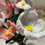 다이소 모루 철사 꽃다발 한송이 인형 키트 만들기