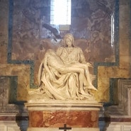 [로마 가족여행] 바티칸 시국 성 베드로 성당에서 피에타 상을 마주하다.