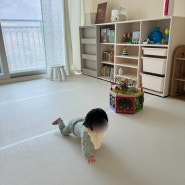 아기 놀이방 만들어주기 1탄 - 페인트칠 + 매트&교구장 정하기