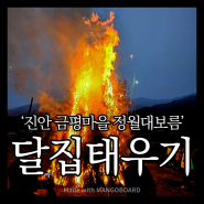 진안 주천생태공원 노지캠핑 in 금평마을 정월대보름 달집태우기 행사