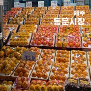 제주 동문시장 먹거리 기념품 공영주차장 제라헌 오메기떡 과일 택배