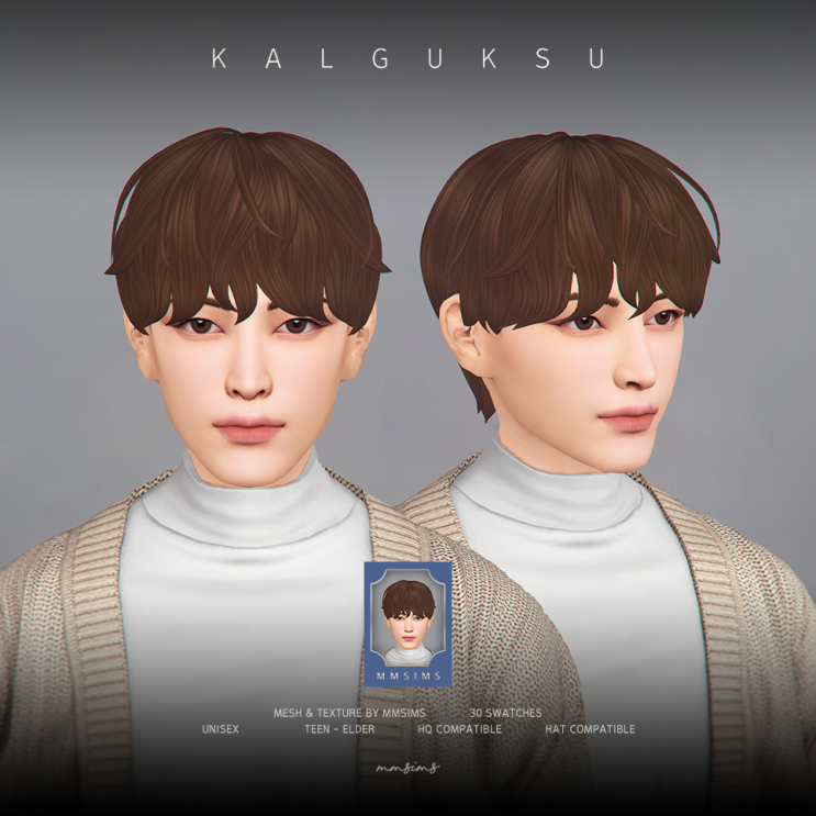 심즈4 Cc 헤어 Mmsims Hair Kalguksu 네이버 블로그