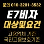 E7 비자 전문인력 자격대상 및 고용업체기준 국민고용보호 심사 기준, 수원행정사