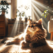 고양이와 햇빛