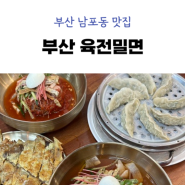 부산 남포동 육전밀면 기본에 충실한 맛집