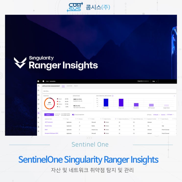 센티넬원 (SentinelOne) Singularity Ranger Insights - 자산 및 네트워크 취약점 탐지 및 관리 ...