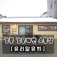 강릉 강문해변 소품샵 유리알유희 방문 후기