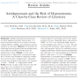 항우울제 SSRI 사용과 저나트륨혈증에 대하여, Antidepressants and Risk of Hyponatremia : A Class-by-Class Revi-
