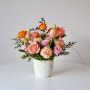 [소호앤노호] 상큼한 팝 오렌지 피치 화기 꽂이 - 생일 축하 꽃선물