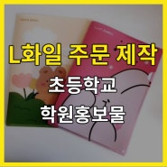 초등학교 L화일 주문 제작 인쇄 학원홍보물