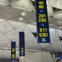 홍콩에서 김해공항 홍콩 익스프레스(HK Express) 셀프 체크인 230번 게이트 기내 수하물 규정