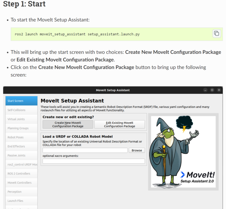 Moveit2 적용하기 - Moveit Setup Assistant : 네이버 블로그