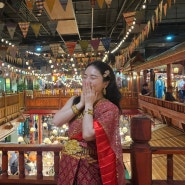 방콕 아이콘시암 쑥시암 태국 전통의상 체험 wanwaan photography room 태국식 스드메