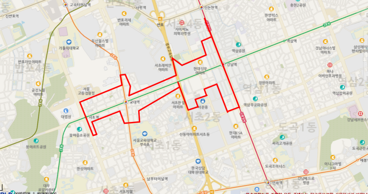 서초대로 지구단위계획으로 강남역과 교대역은 미래 중심지 최고의 업무중심지 변화 예고 : 네이버 블로그