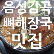 음성 감곡 로컬 맛집, 솥밥나오는 뼈해장국집 "큰손솥밥해장국"