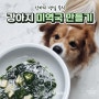 강아지 생일파티 보양식 미역국 만들기