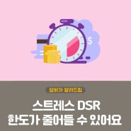 스트레스 DSR 적용 시행 한도가 줄어들 수 있어요