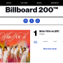 트와이스(TWICE) EP 'With You-th' 빌보드 Billboard 200 차트 1위로 입성하다