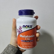 불면증 약 나우 now 멜라토닌 3mg 180캡슐 | 블루오렌지 해외직구 늦은 배송