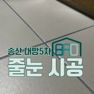 새솔동 송산대방노블랜드리버파크5차 아파트 줄눈 시공 리뷰