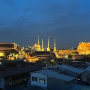 태국[방콕]호텔 리바 아룬 Riva Arun Bangkok - 왓 아룬과 왓포가 보이는 식당