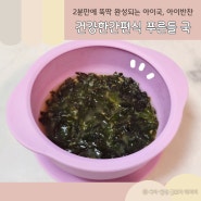 초간단 유아식단 아이국 아이반찬 : 푸른들 한우미역국으로 아침 점심 저녁 뚝딱