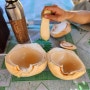 [팔라완 엘니도-15] 엘니도 낙판해변 코코넛 속살(Palawan El Nido Nacpan Beach Coconut Juice)