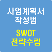 사업계획서 작성 - SWOT 전략수립