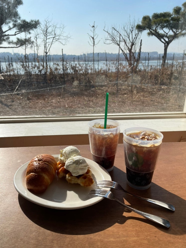 팔당 애견 동반 카페 리버뷰 포러데이 소금빵 맛집