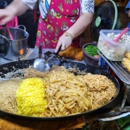 태국 방콕 카오산로드 맛집 길거리 팟타이
