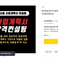 정부지원사업 : 크몽에서 이대강 플라워 사업계획서 작성 전자책 구매후기!