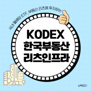 국내 월배당 ETF, KODEX 한국부동산리츠인프라 알아보기