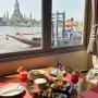 태국 방콕 왓아룬 뷰 레스토랑 촘아룬 1층 자리 예약 후기