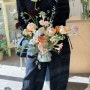 일산꽃집 아녹플라워 :: 은은한 아이보리 코랄톤 꽃다발