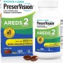[추천] PreserVision AREDS 2 안구 비타민 및 미네랄 보조제, 루테인, 비타민 C, 제아잔틴, 아연 및 비타민 E 함유, 연질 캡슐 120정
