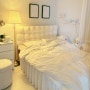 침대헤드쿠션(양털엠보싱) 침실 인테리어 바꾸기