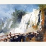 Iguazu Falls, Argentina Watercolor.../ 이과수 폭포 수채화...