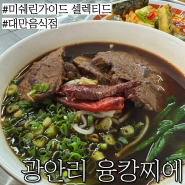 부산 미쉐린 가이드 셀렉티드 맛집: 우육탕면 탄탄면 등 대만음식이 맛있는 "광안리 융캉찌에"