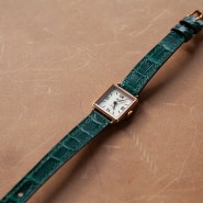 녹색 악어가죽 시계스트랩 (alligator watch strap)