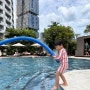 싱가포르 스위소텔 더 스탬포드 호텔 클로브 아시안 마켓 조식뷔페 수영장 이용 후기