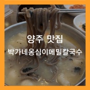 [경기 / 양주시] 또 가고픈 양주맛집 박가네 옹심이 메밀 칼국수