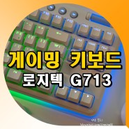 예쁜 갈축 게이밍 키보드 추천 로지텍 G713 사용기