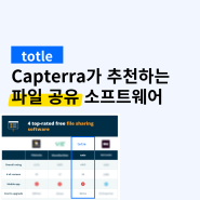 [totle] Capterra가 주목한 파일 공유 소프트웨어, 토틀